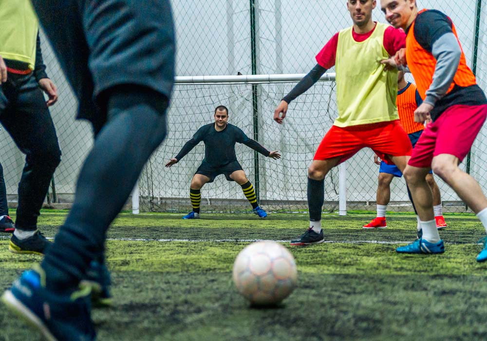 People playing football