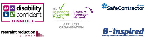 Disability Confident Committed | Bild Association of Certified Training | Restraint Reduction Network | Alcumus SafeContractor | B-Inspired